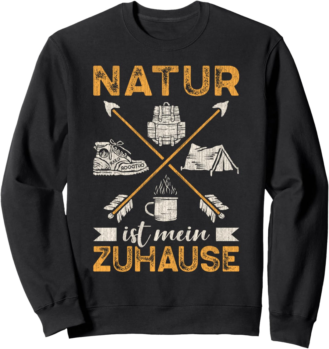 Camper Spruch, Camping, Zelten, Natur Sweatshirt