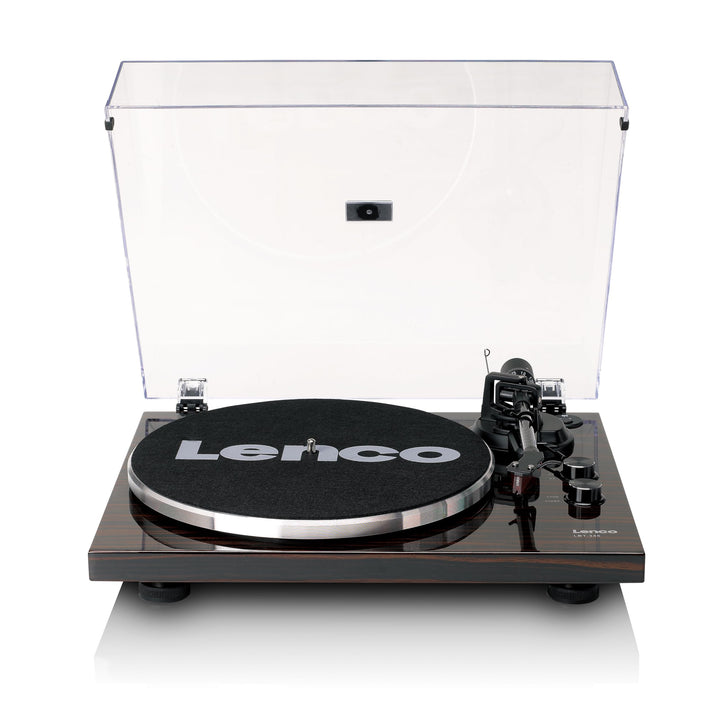 Lenco LBT-345WA - Plattenspieler mit Bluetooth® und 2M Red Tonabnehmer, inklusive verchromtem Platte