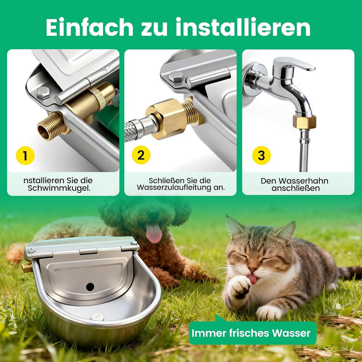 SchwimmerträNke,Pferde Und RinderträNke，Traenkebecken Mit Schwimmer,TräNke Schafes,Edelstahl TräNkeb