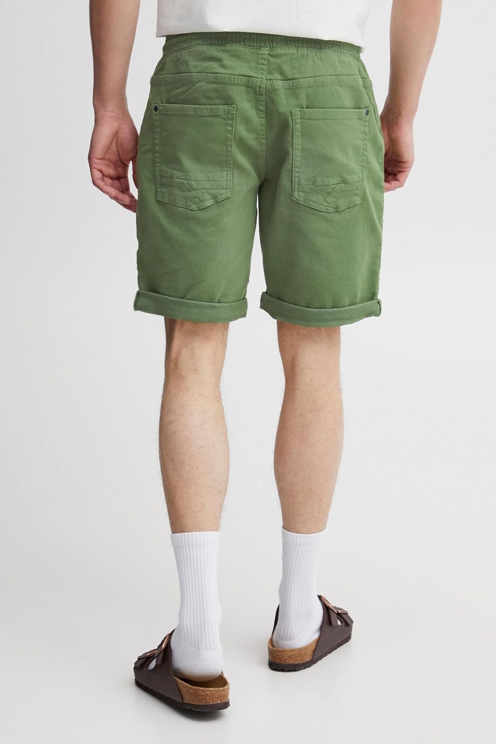 Blend 20715427 Herren Jeans Shorts Kurze Jogg Denim Shorts mit Stretch 5-Pocket Blizzard Regular Fit