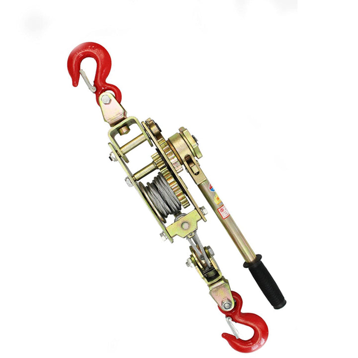 Aprilhp Seilzug mit Ratsche Hand Power Puller, Handhebelseilzug mit 1.3m Seilzug, 2 Haken Design, Fo
