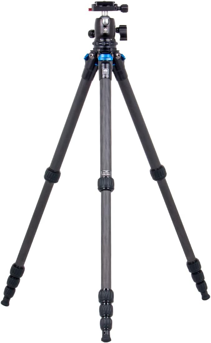 SIRUI AM-225+B-00K Carbon Kamera Reise Stativ, 127,3cm leichtes Kamerastativ/Reisestativ/Dreibein-St