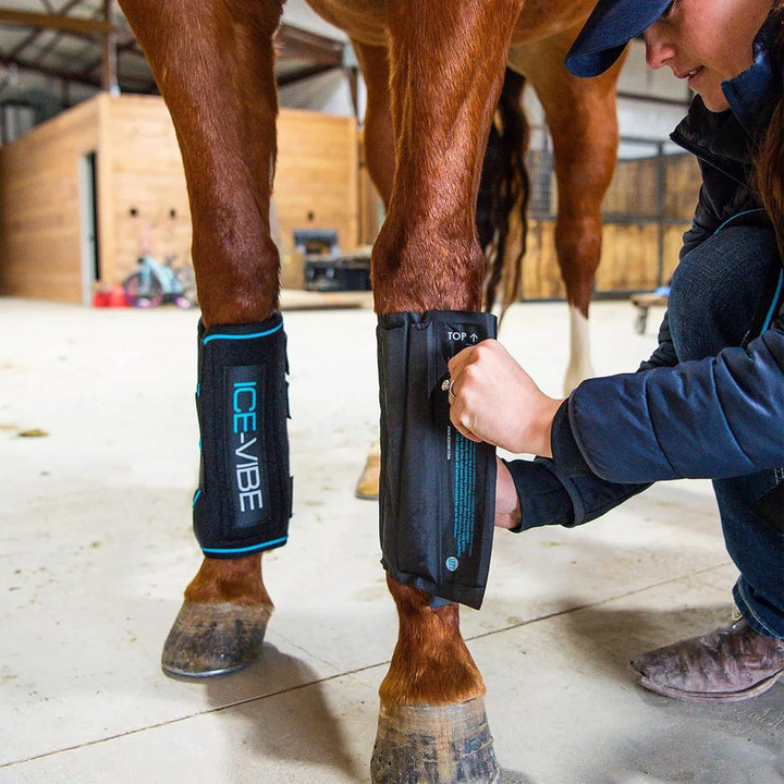 Horseware Ice-Vibe Boots Full Black Aqua, Full Black Aqua