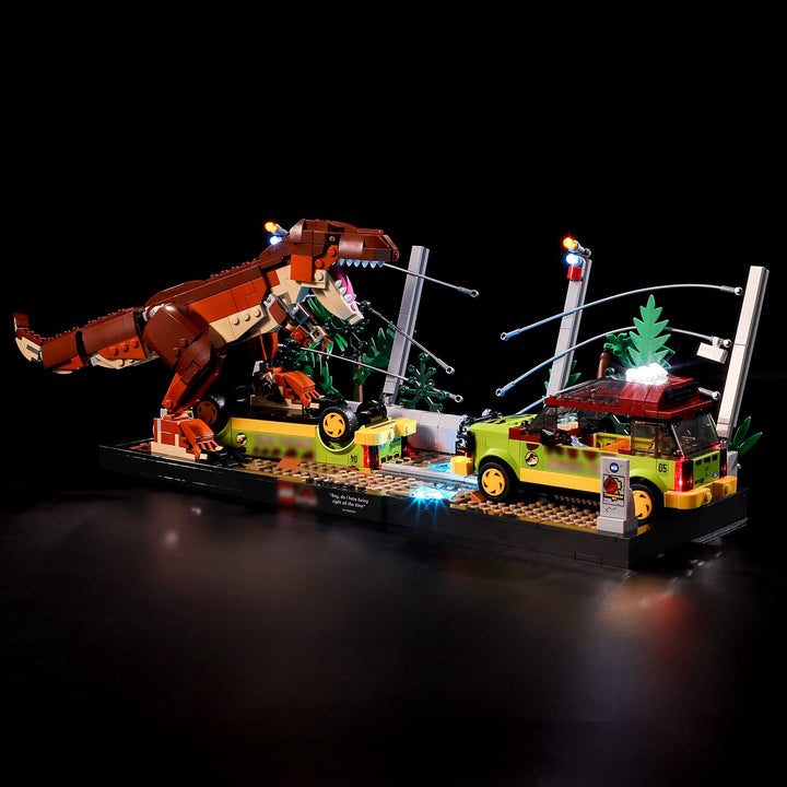 BRIKSMAX 76956 Led Beleuchtungsset für Lego Ausbruch des T. Rex - Compatible with Lego Jurassic Worl
