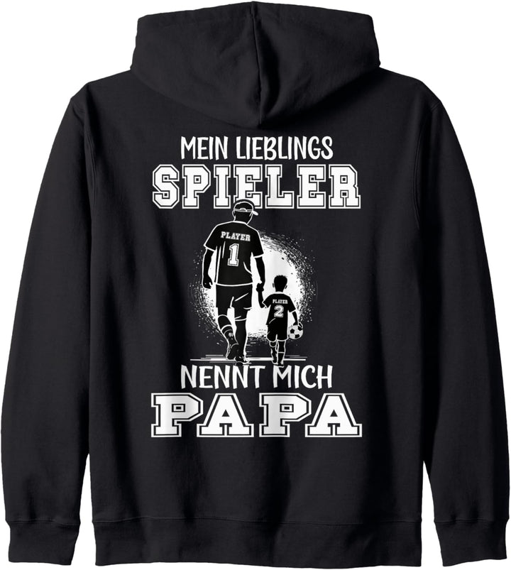 Fussball Papa Mein Lieblingsspieler nennt mich Papa Vatertag Kapuzenjacke