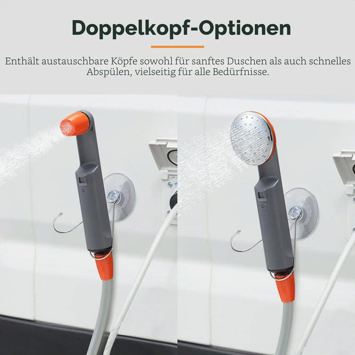 Zooma Tragbare Duschen Camping Dusche, Campingdusche mit Tauchpumpe, Tragbar Outdoor Dusche Wasserpu