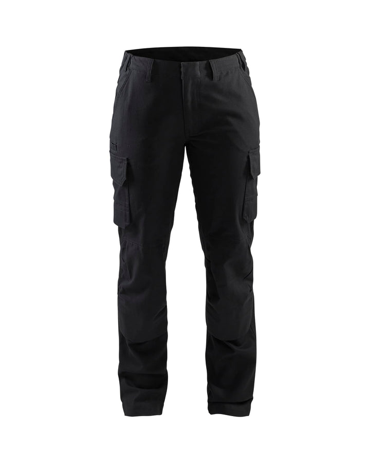 BLAKLADER Damen Industrielle Gummizug Hose, Schwarz, M