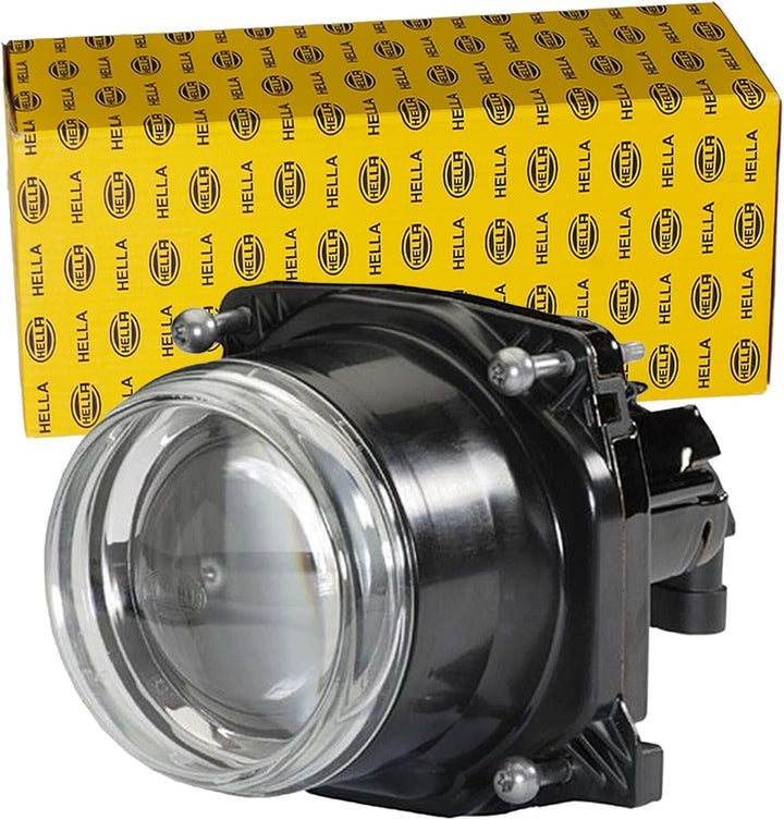 HELLA - DE/Halogen-Hauptscheinwerfer - 90mm Performance - 24V - rund - Einbau - gehärtete Streuschei