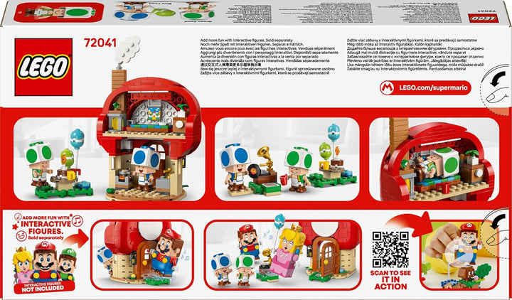 LEGO Super Mario Party bei Toads Haus - Interaktives Set mit 2 Figuren, Küche, Schlafzimmer & Pickni
