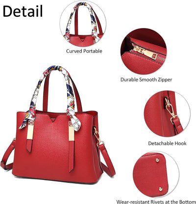 DORRISO Elegante Damen Handtasche Mode Schultertasche Reise Leicht Umhängetasche Casual Damen Handta