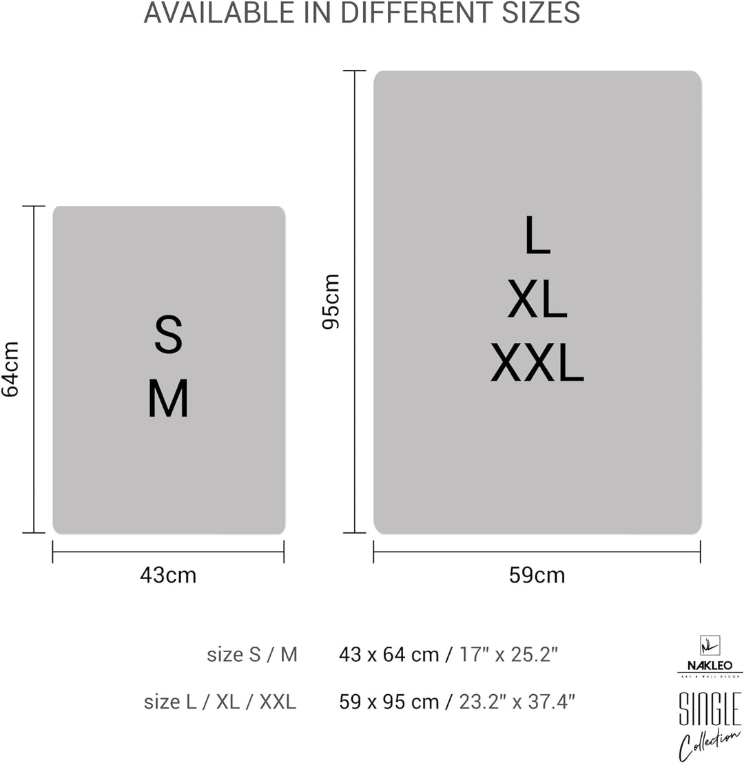 NAKLEO Wiederverwendbare Wand Kunststoff-Schablone – 43x64cm - Grenze Ecke Ornament - Grosse Tapete