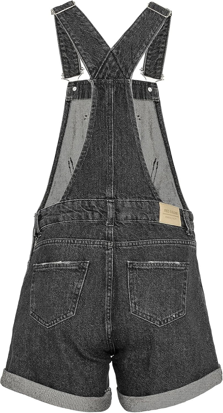Redbridge Denim Latzhose für Damen Jeans Overall Jumpsuit 32W Schwarz, 32W Schwarz