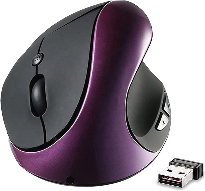 Ergonomische Maus, kabellose 2,4 G hochpräzise wiederaufladbare ergonomische vertikale Maus, Einstel