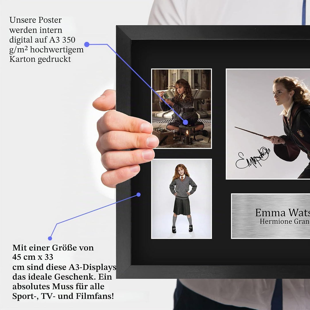 HWC Trading FR A3 Emma Watson Harry Potter Hermione Granger Geschenke Gedruckt, Signiert Autogramm B