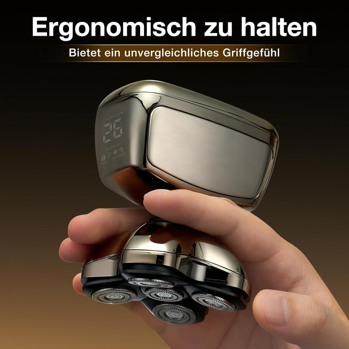 Glatzen Rasierer Herren, Kensen 5 In 1 Kopfrasierer Wasserdicht Head Shaver Men Magnetische Rasierer