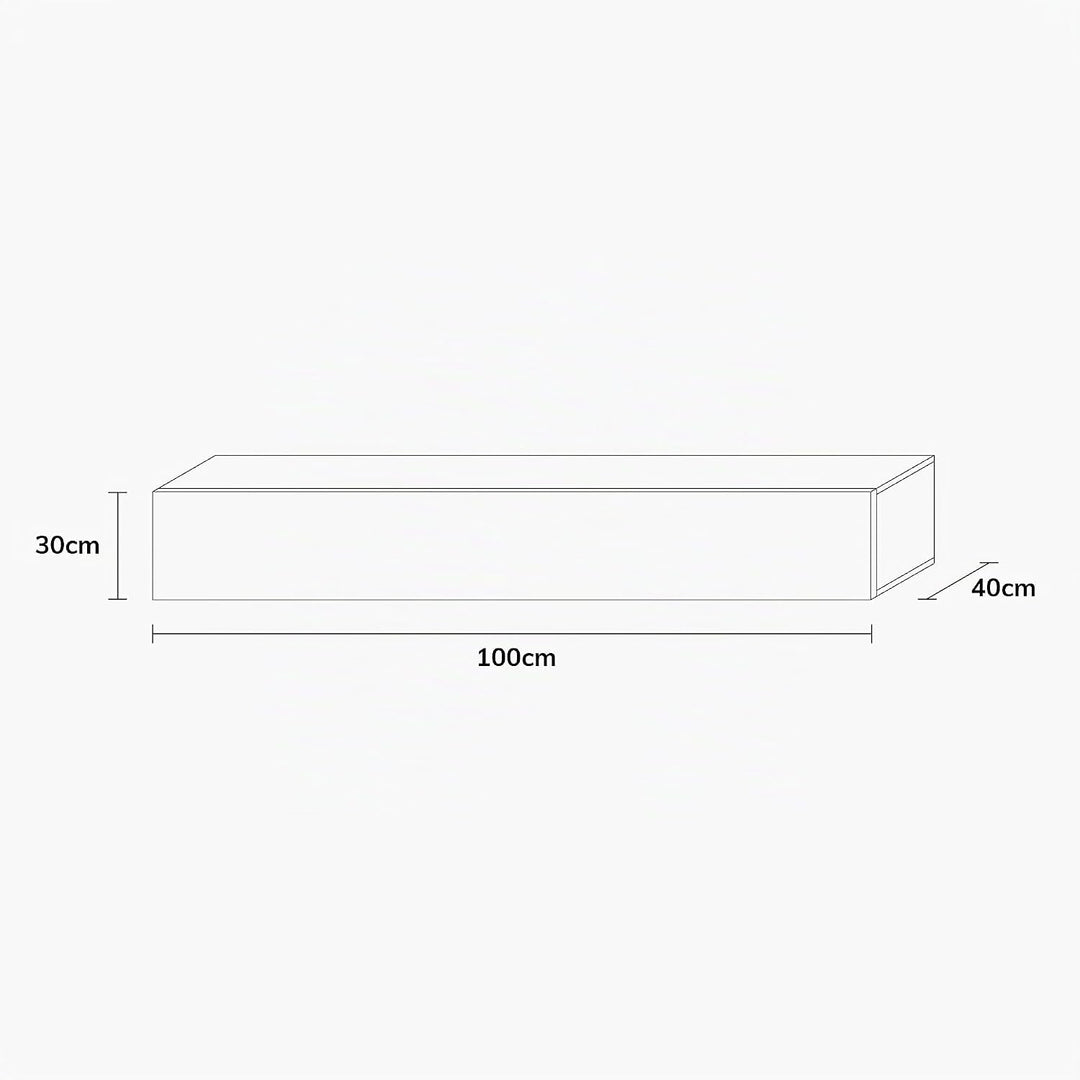 Wuun® TV-Lowboard Somero I 100cm bis 360cm I TV-Schrank &amp; Hängeschrank für Wohnzimmer I Verschiedene