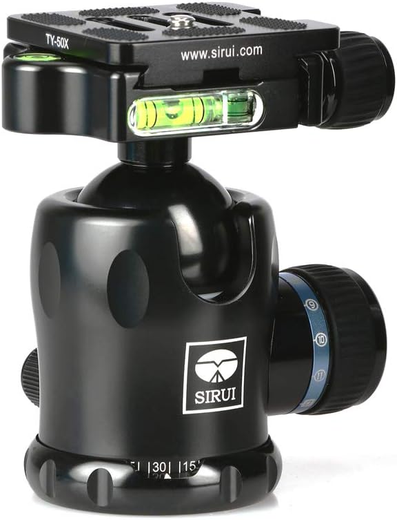 Sirui K-10X Stativkopf (Alu, Wechselplatte TY-50) schwarz, K-10X