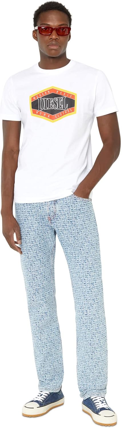 Diesel Herren T-Shirt XXS 100-0 Grad, XXS 100-0 Grad