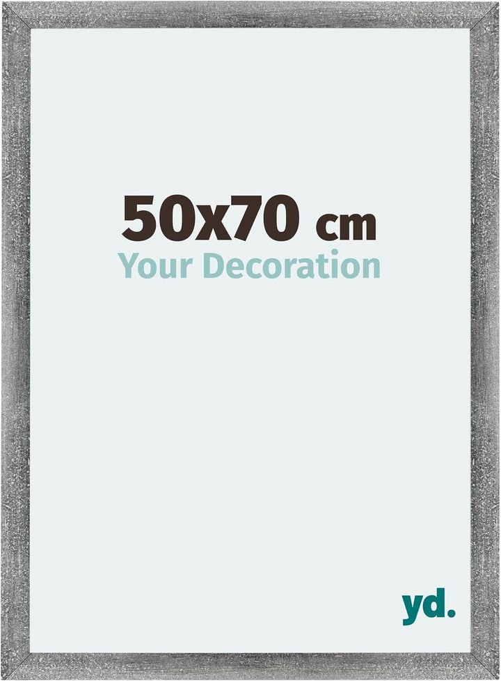 yd. Your Decoration - Bilderrahmen 50x70 cm - Bilderrahmen aus MDF mit Acrylglas - Antireflex - Ausg