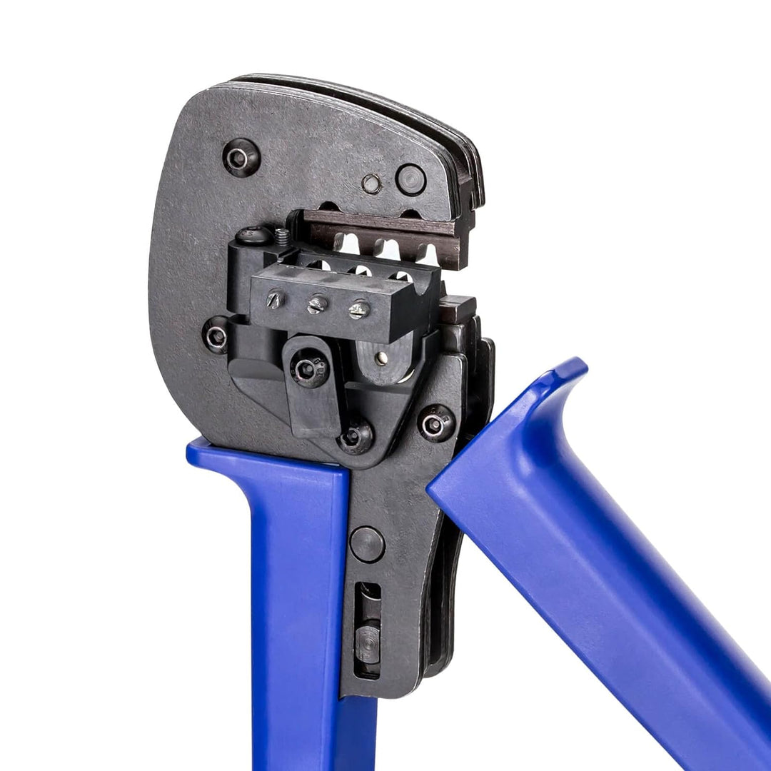 hb-digital Profi Crimpzange für Solarstecker Ø 2,5 / 4 / 6 mm² Querschnitt Solar-Kontaktlamellen Prä