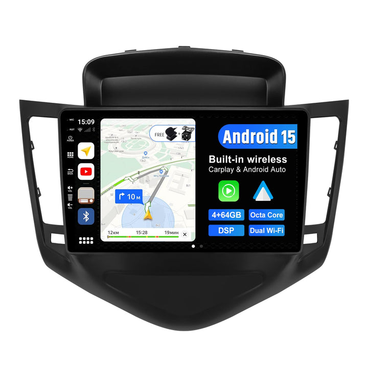 PX6 Android 12 IPS Autoradio Passt für Chevrolet Cruze (2009-2014) - 4G+64G - Rückfahrkamera KOSTENL