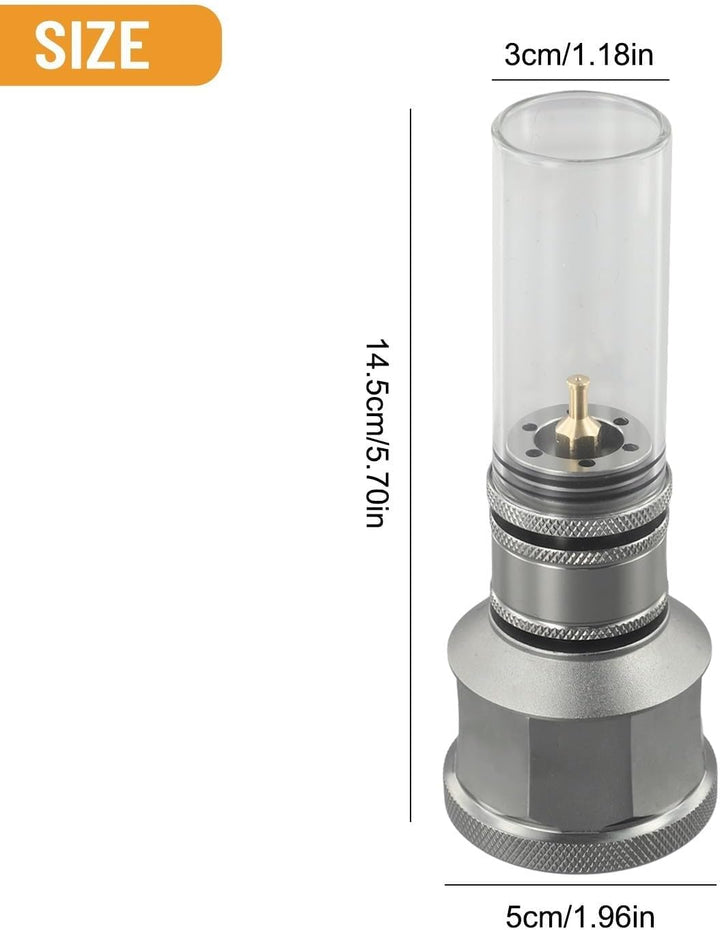 Gaslaterne für den Aussenbereich, Aluminiumlegierung, Outdoor-Camping, Zeltlaterne, Kerzenlampe mit