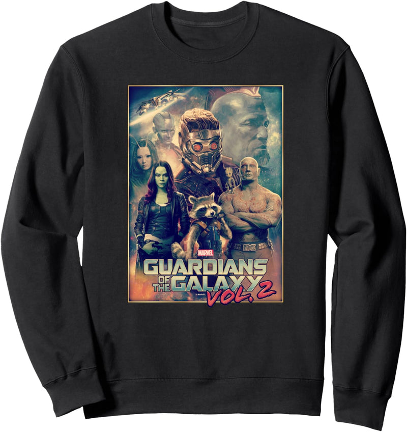 Marvel Guardians Of The Galaxy Vol. 2 Group Poster Sweatshirt