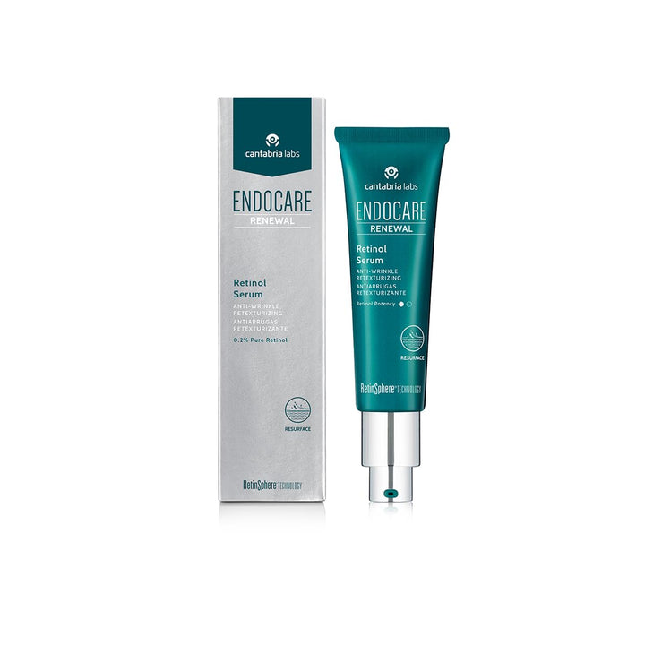 Endocare Renewal Retinol Serum (0,2% reines Retinol), 30 ml. Formuliert in Mikroschwämmen in wasserf