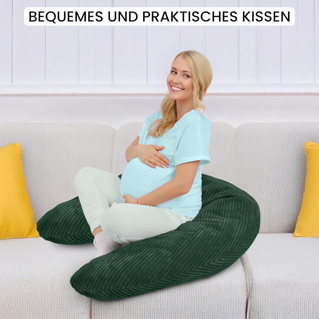 Amilian Stillkissen XXL 170 cm – Seitenschläferkissen für Schwangerschaft &amp; Stillzeit – Lagerungskis