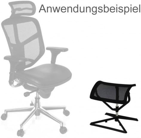 AMSTYLE Fussauflage LEGpro OTTOMANN Design Beinauflage Stoffbezug / Mesh für Büro Fussablage höhenve