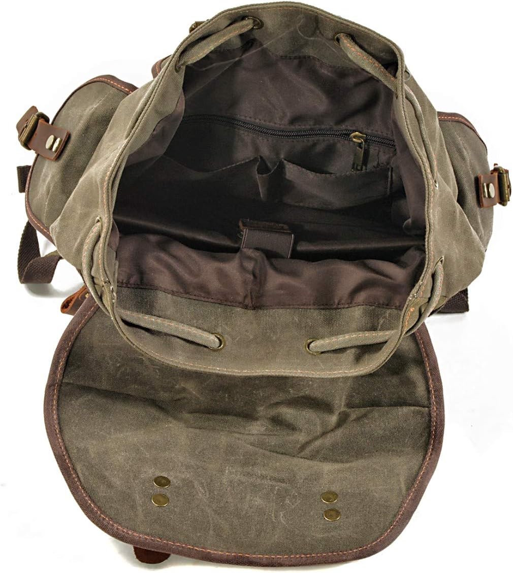 Rucksack Vintage/Canvas Tasche Craftride RG8 für Freizeit 20L grün