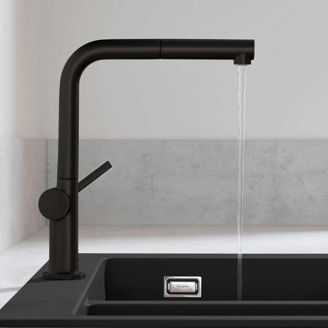 hansgrohe Küchenarmatur Talis M54 (Wasserhahn Küche mit Schlauchbox, 360° schwenkbar, ausziehbarer A