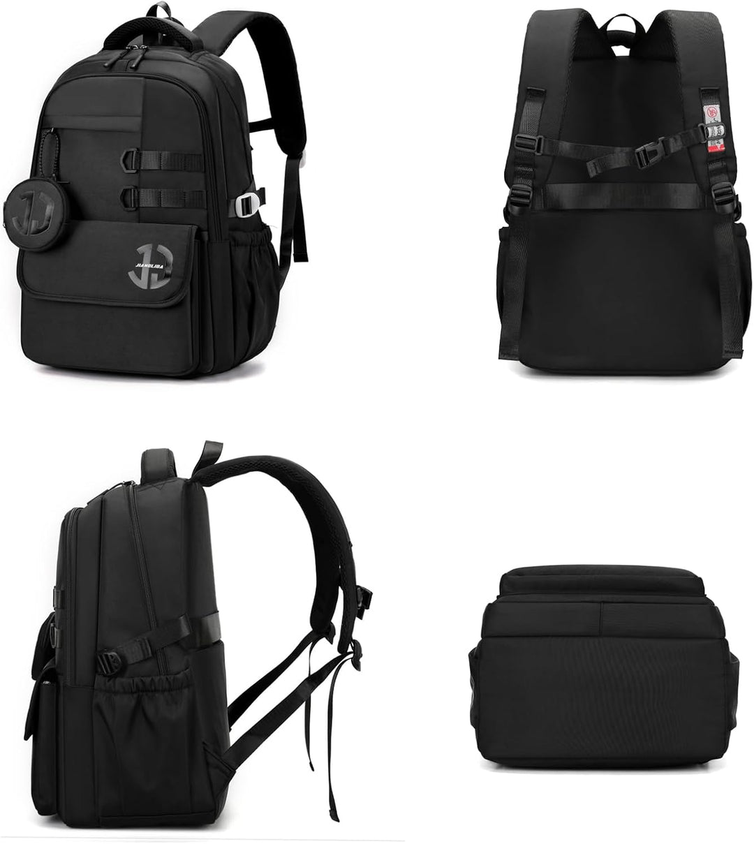 JANSBEN Wasserdichter Schulrucksack für Teenager Jungen und Mädchen, Mehrfachfach Design für Schule