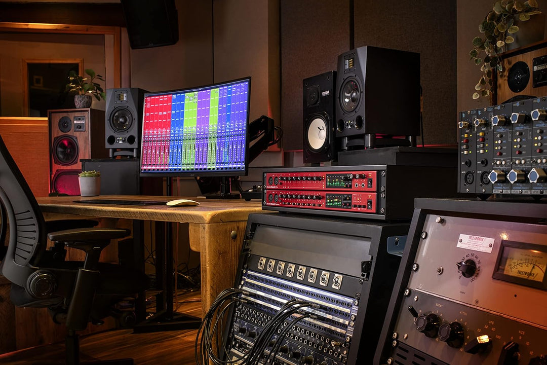 Focusrite Clarett+ OctoPre ADAT-Mikrofonvorverstärker mit acht Ins/Outs in professioneller Qualität