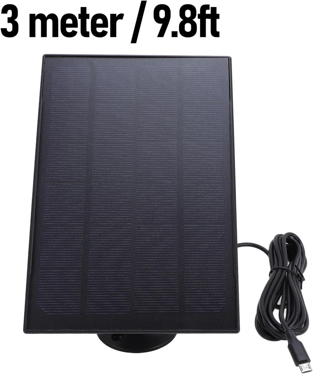 8W Solar Panel für Vogel Feeder Kamera, 2 in 1 Verbessertes, Wetterfest 360 Grad Einstellbares USB C