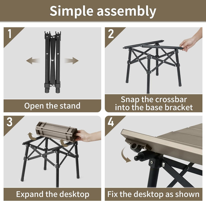 Naturehike Campingtisch Klapptisch aus Aluminium Tragbarer Klappstuhl Ultraleicht Camping Tisch Klei