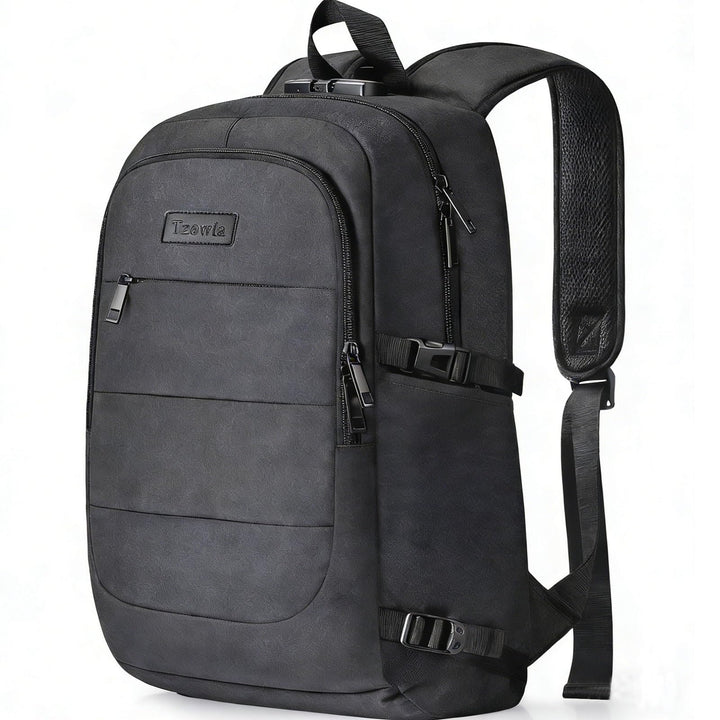 Tzowla Anti Diebstahl Laptop Rucksack für Herren,Rucksack Wasserdicht mit USB-Ladeanschluss und Schl