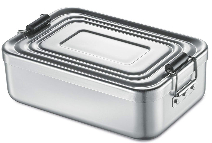 Küchenprofi Lunchbox Gross aus Aluminium in der Farbe Silber, Masse: 23cm x 15cm x 7cm, 10 0147 24 2