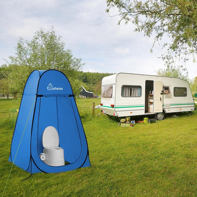 Wolfwise Pop up Toilettenzelt Umkleidezelt, Camping Duschzelt Outdoor Mobile Toilette Umkleidekabine