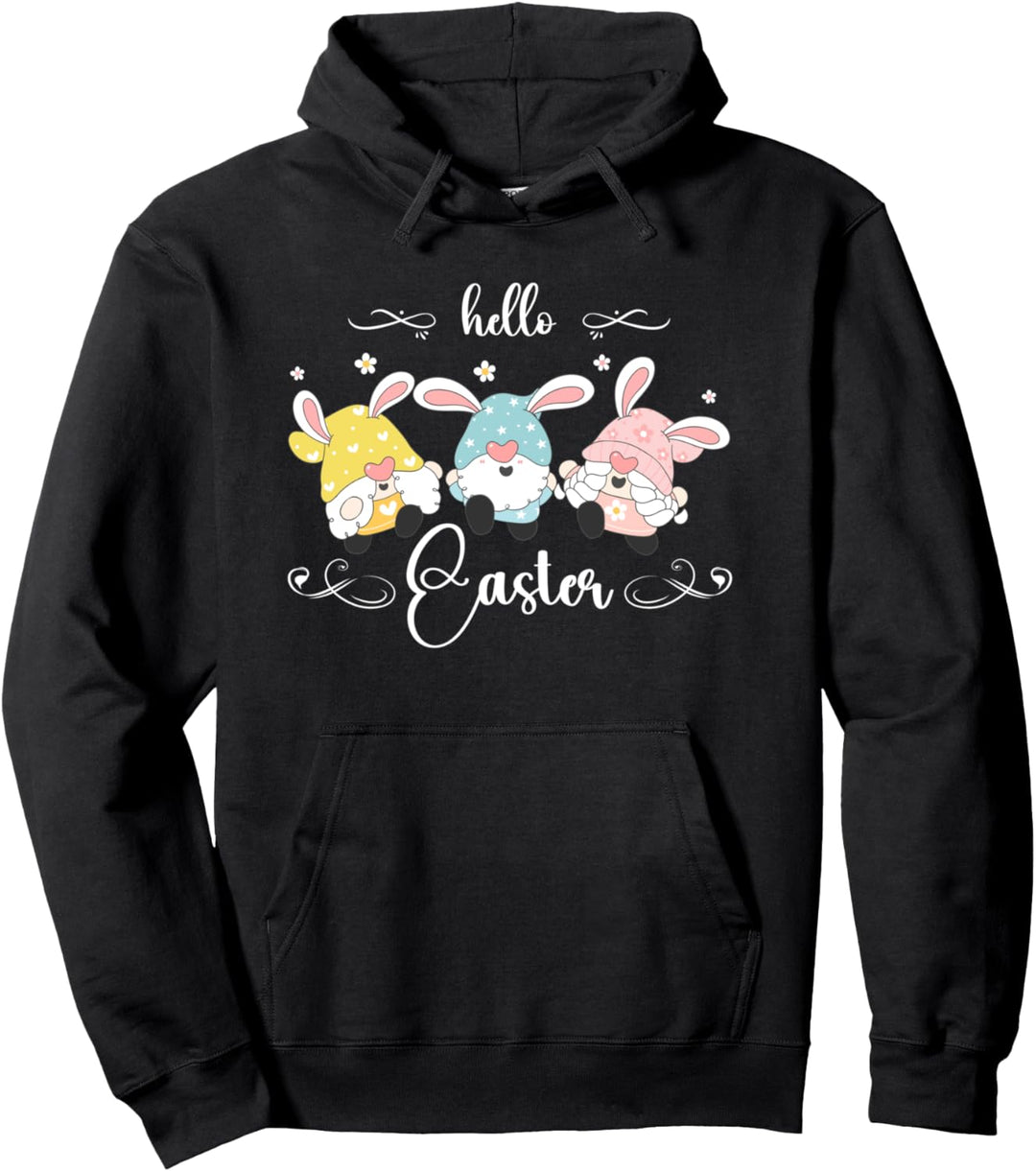 Ostern Gnome, Osterwichtel mit Hasenohren, Osterfeier Pullover Hoodie