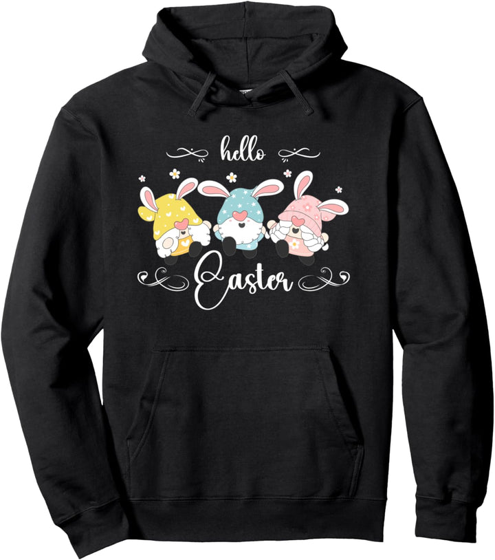 Ostern Gnome, Osterwichtel mit Hasenohren, Osterfeier Pullover Hoodie