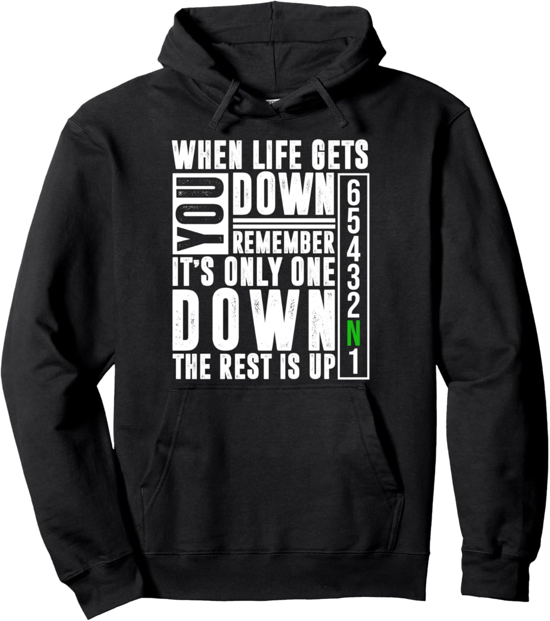 Motorbike Motorcycle Bekleidung When Life Gets You Down Pullover Hoodie