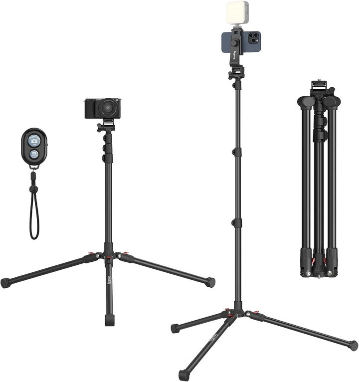 SMALLRIG Phone Tripod mit Fernbedienung, 67-Zoll-Stativ für Kamera, tragbar, umkehrbar, universelles