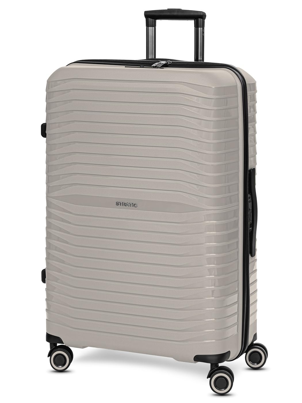 Stratic Shine Koffer & Trolley Gross | Hergestellt aus Bruch- & Kratzfestem Polypropylen mit 4 Rolle