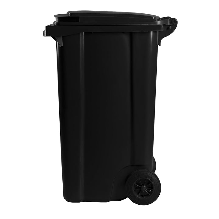 Hardwex Mülltonne mit 2 Rädern und Deckel, Müllgrossbehälter, Abfalltonne, Mülleimer, Volumen: 240 L