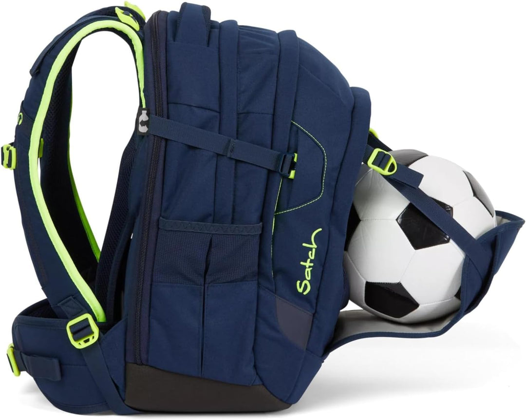 satch Unisex Kinder Match Schulrucksack match (1er Pack) Einheitsgrösse Toxic Yellow - Dunkelblau, E