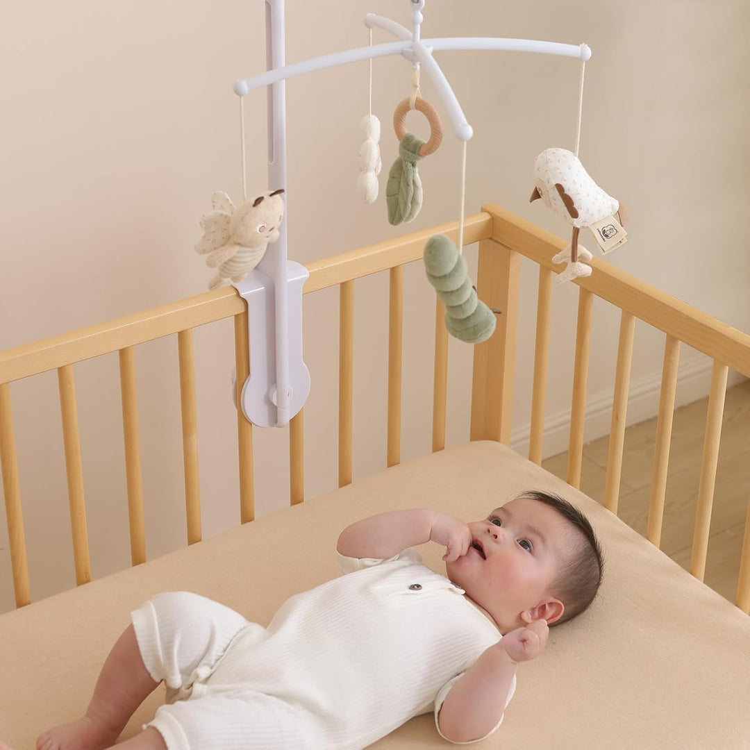 Mobile Baby,Baby Spieluhr mit 35 Musik,Einstellbare Lautstärke,Einfach anzubringen,Stoppt nach 30 Mi
