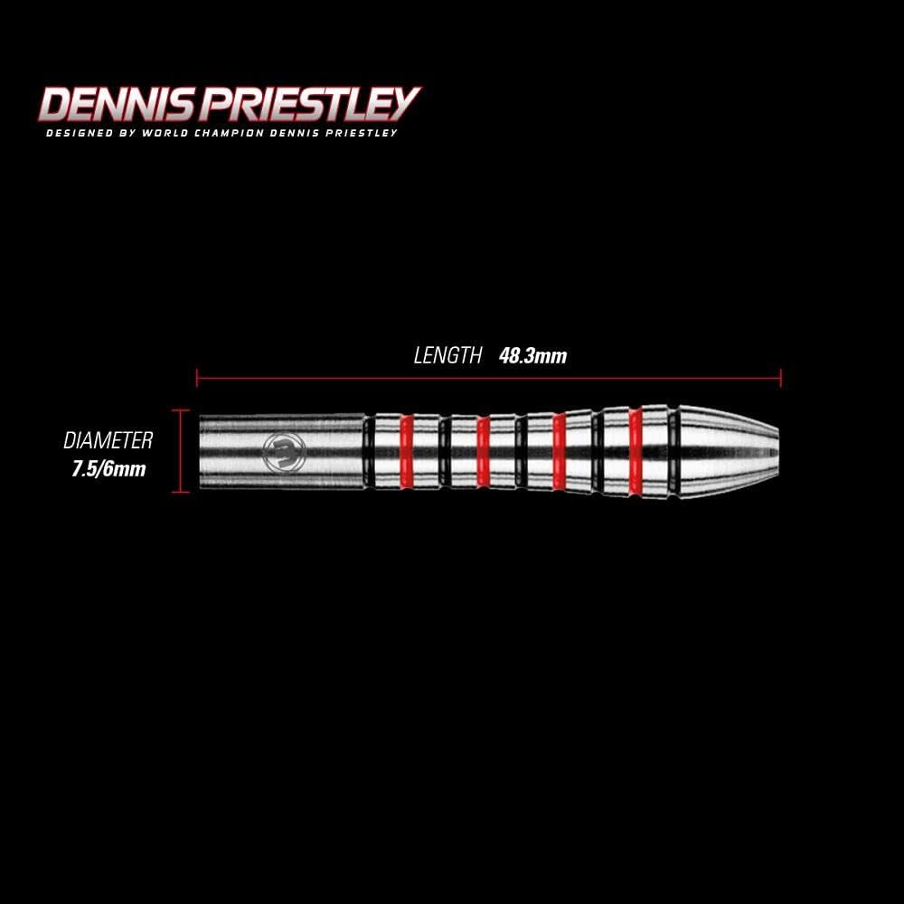 Winmau Dartscheibe! 539 Dennis Priestley 90% Tungsten Darts 23g, 23g