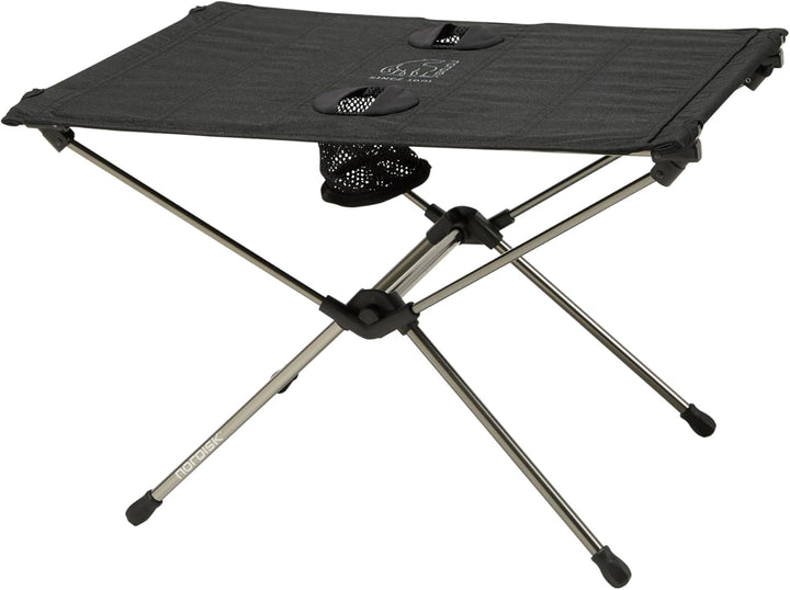 Nordisk Campingtisch Rolltisch Risskov Falttisch Klapptisch Leicht Alu 58x39 cm Schwarz, Schwarz