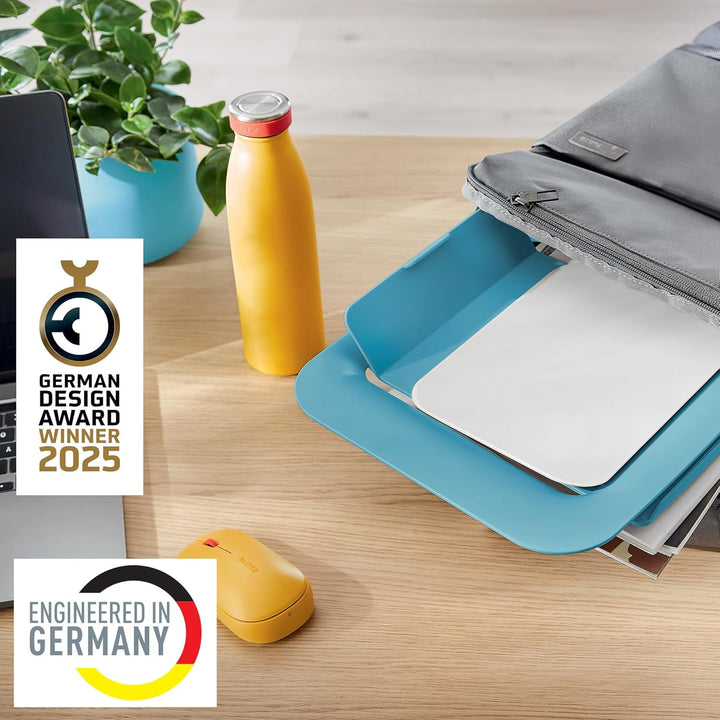 Leitz Höhenverstellbarer Laptopständer, Kompakte Laptop-Erhöhung mit 4 Höhen für 13“-15“ Notebooks,